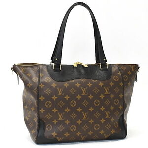 Louis Vuitton Estrela Handbag Monogram Macassar Brown Noir Black